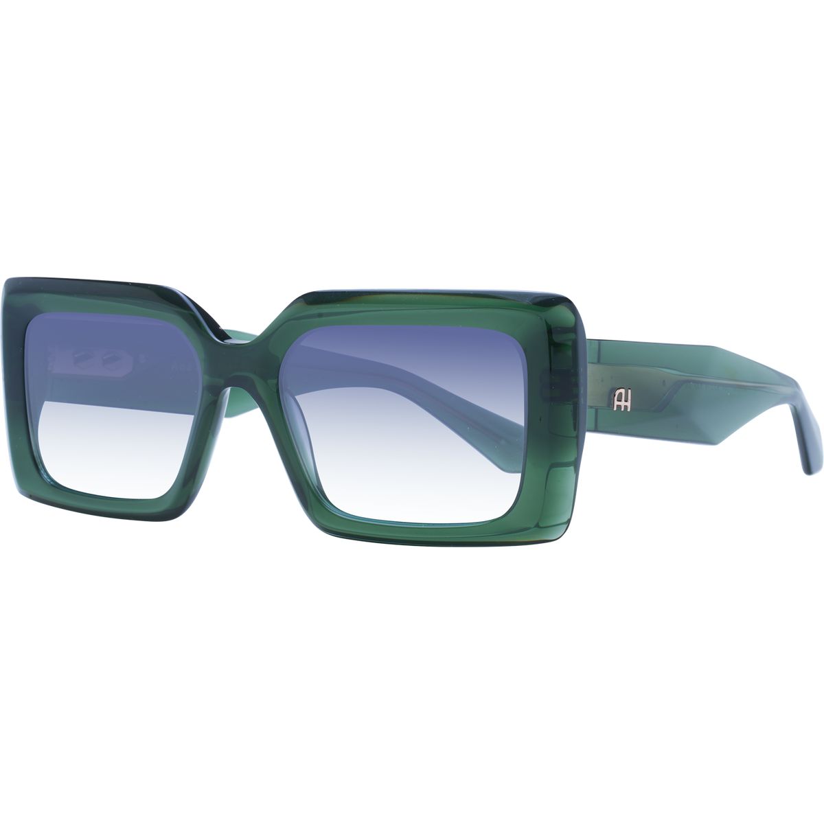 Quadratische grüne Acetat Sonnenbrille