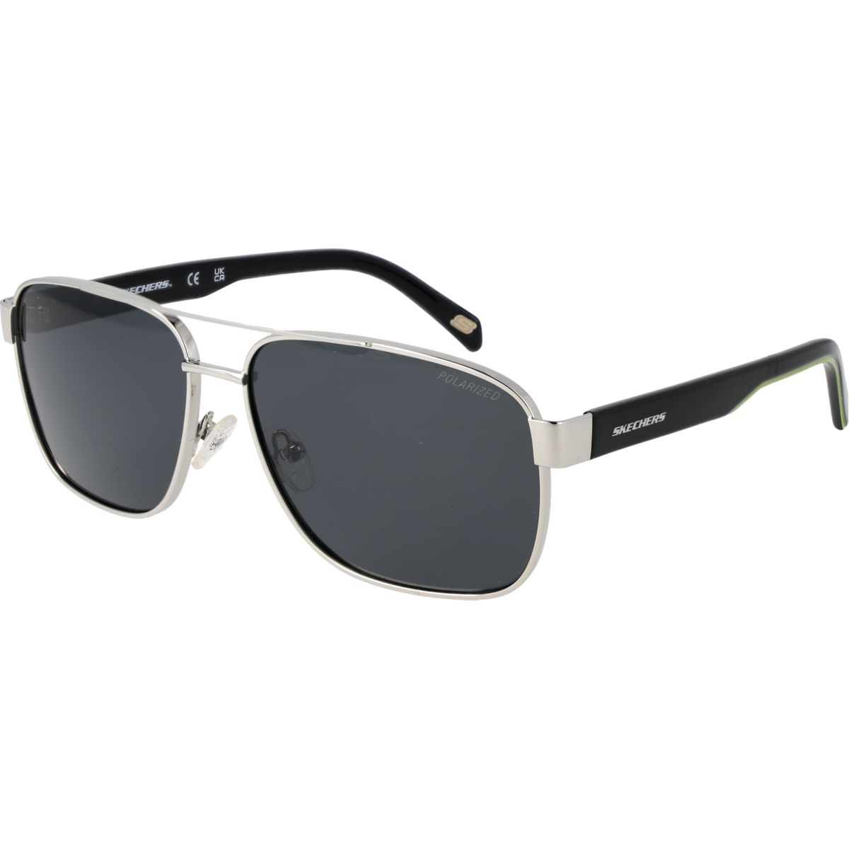 Pilotenbrille Silberrahmen graue Gläser
