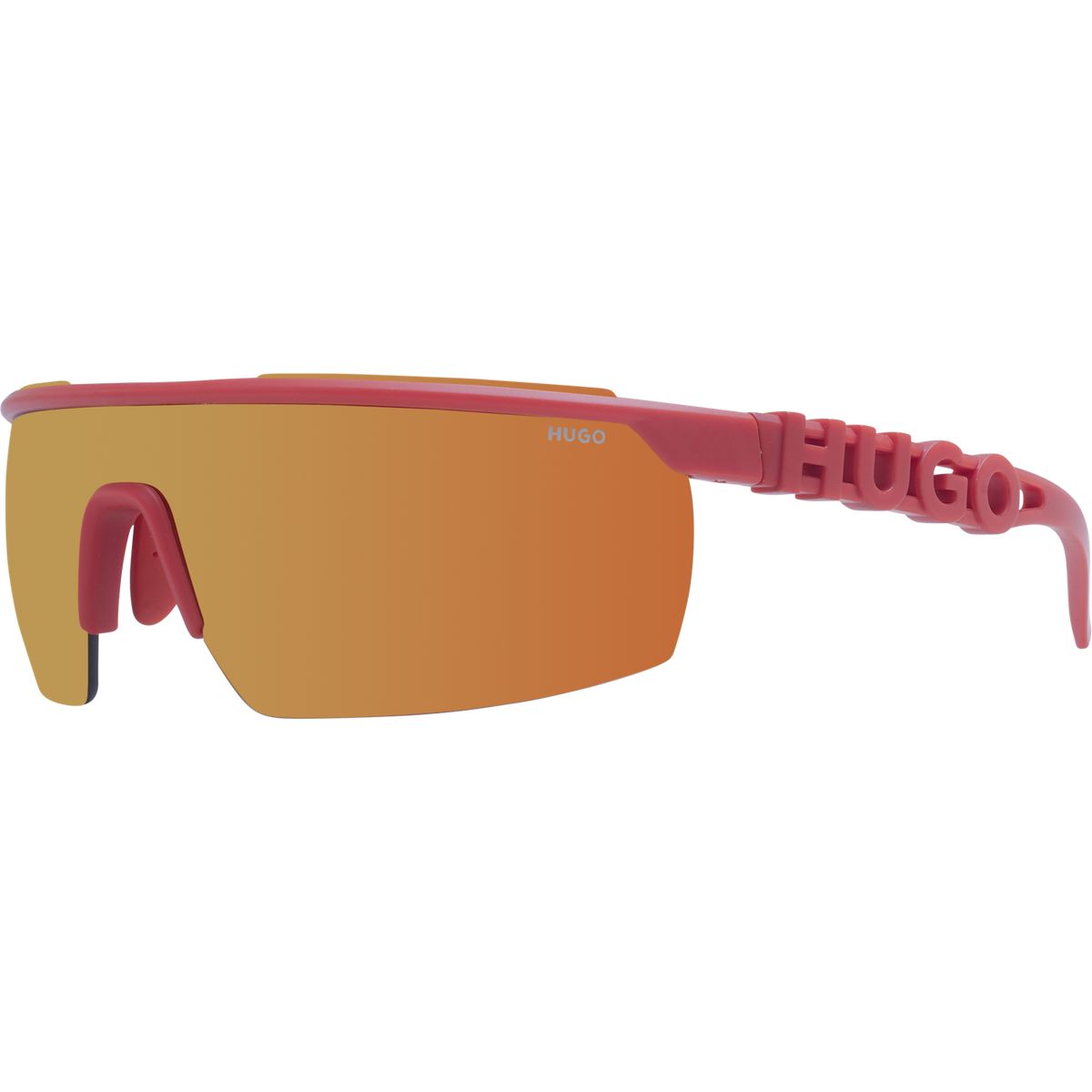 Sportliche Monoscheibe Sonnenbrille mit Logo-Details