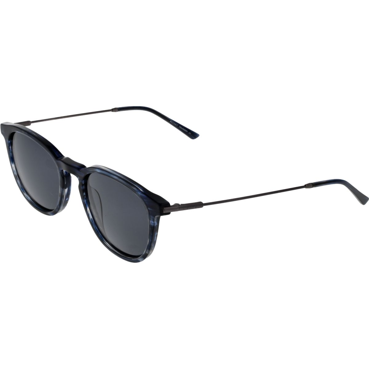 Blaue polarisierte Sonnenbrille im Panto-Stil
