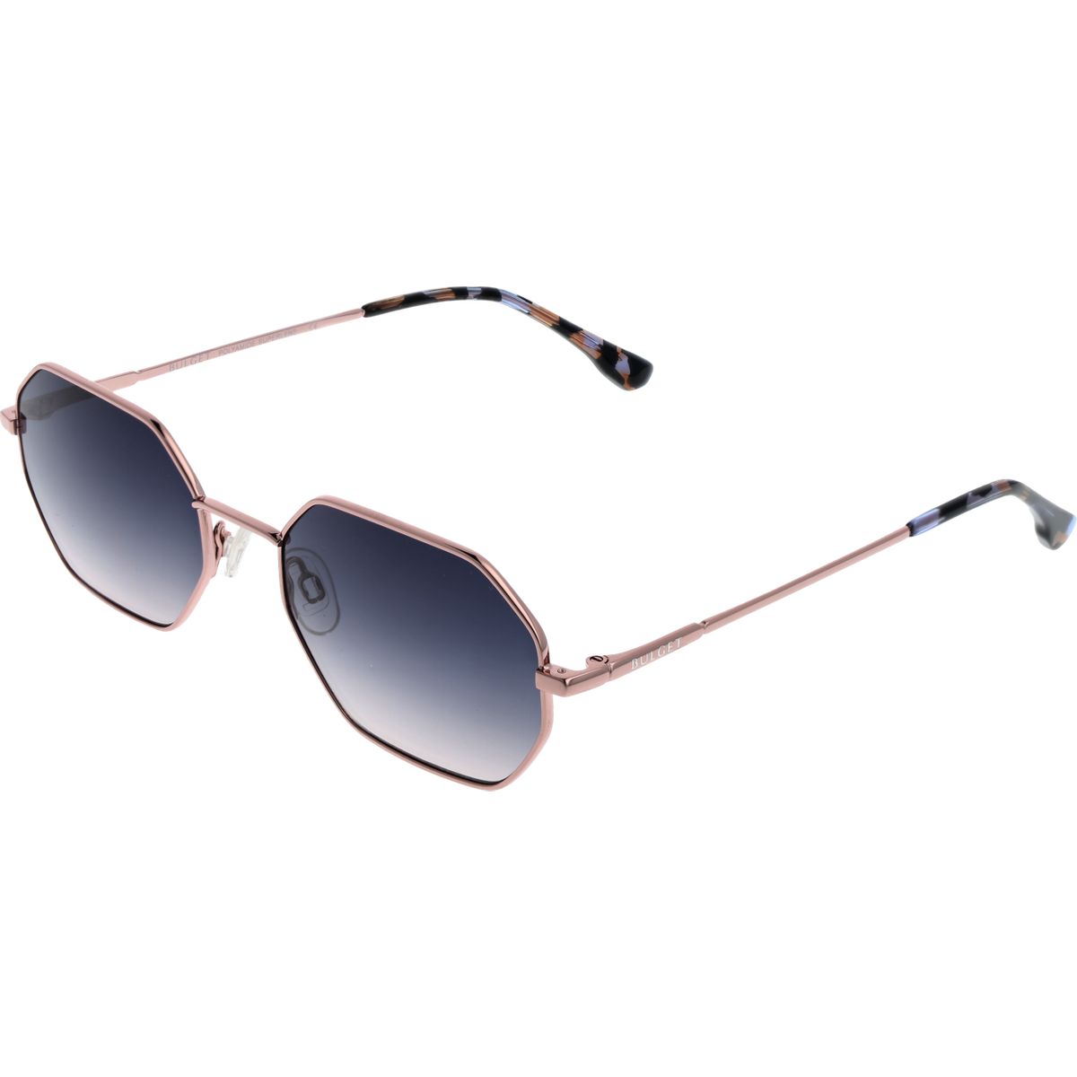 Geometrische Roségold Sonnenbrille
