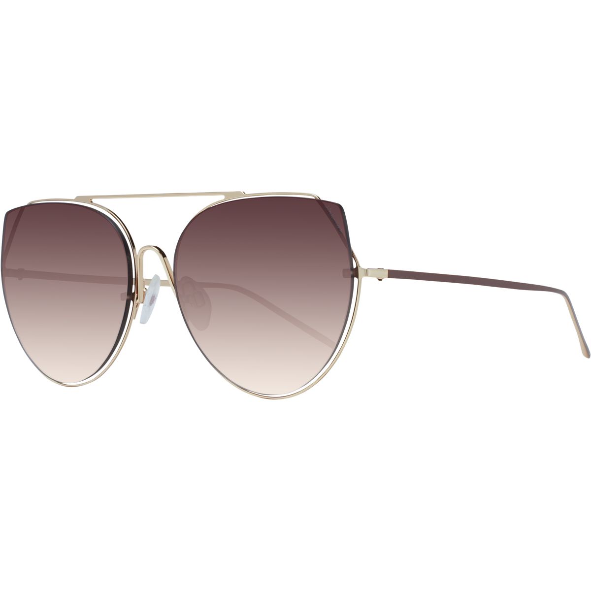 Moderne Pilotenbrille mit goldenem Rahmen