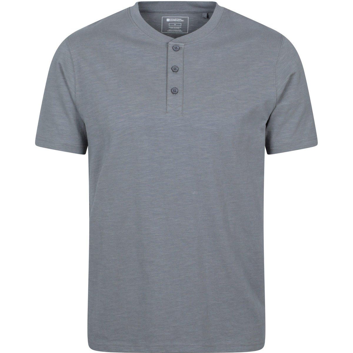 Herren Henley T-Shirt einfarbig