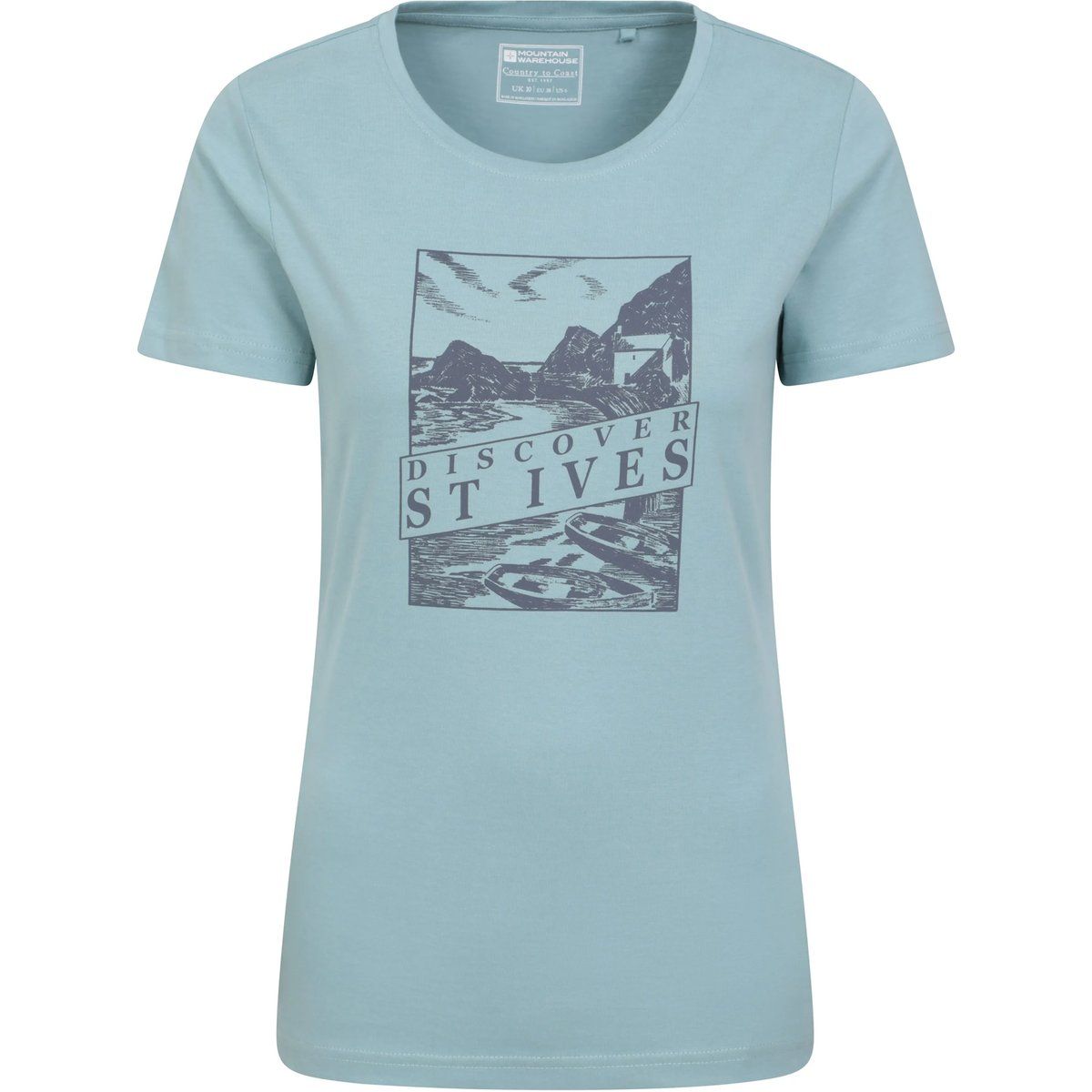 Mountain Warehouse - "Discover St Ives" T-Shirt für Damen (Blau)