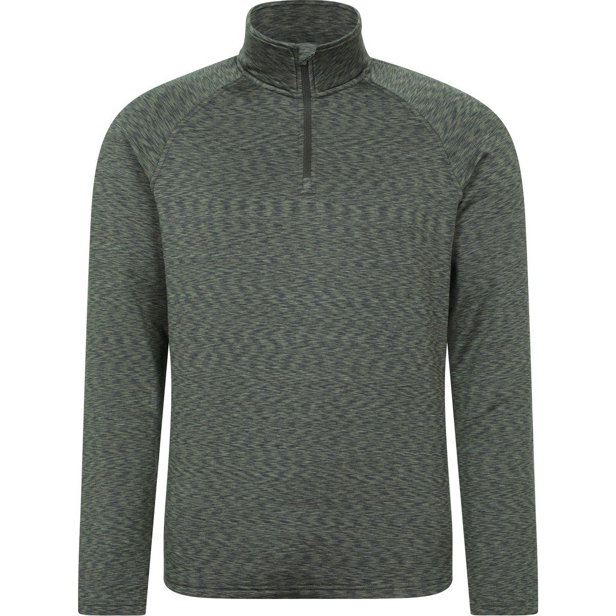 Mountain Warehouse - "Power" Midlayer mit kurzem Reißverschluss für Herren (Khakigrün)