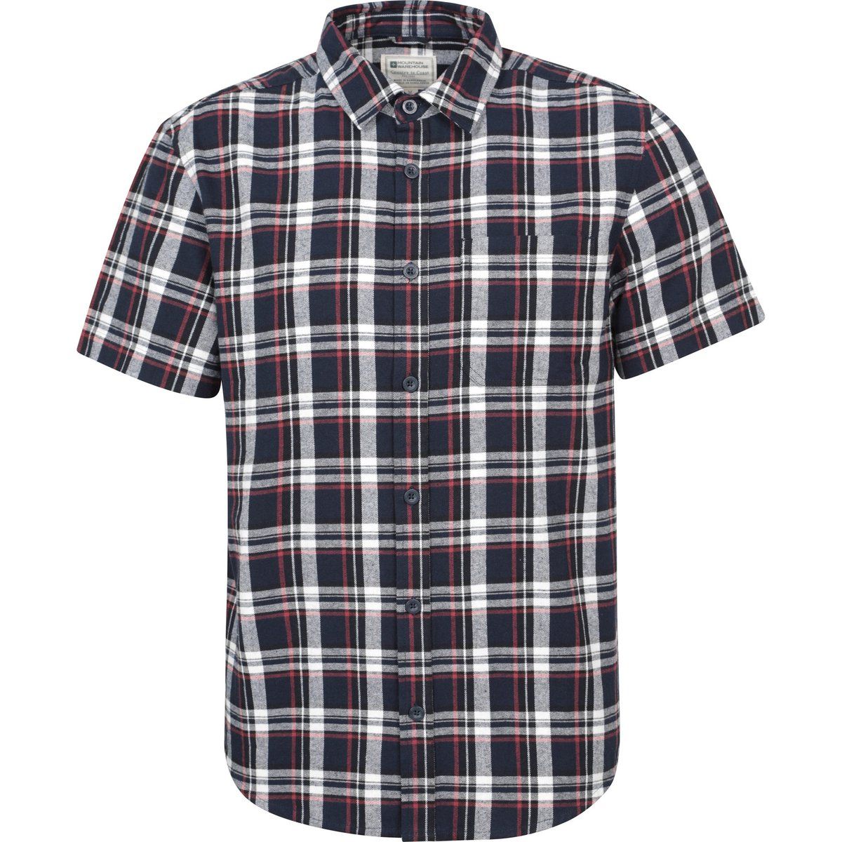Mountain Warehouse - "Trace" Hemd für Herren kurzärmlig (Blau)