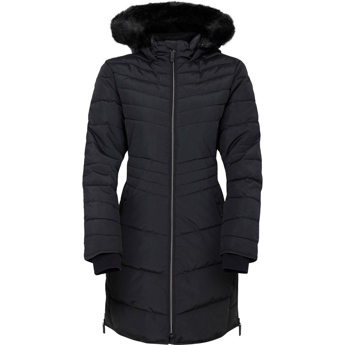 Dare 2B - "Striking IIII" Steppjacke Midi-Länge für Damen (Schwarz)
