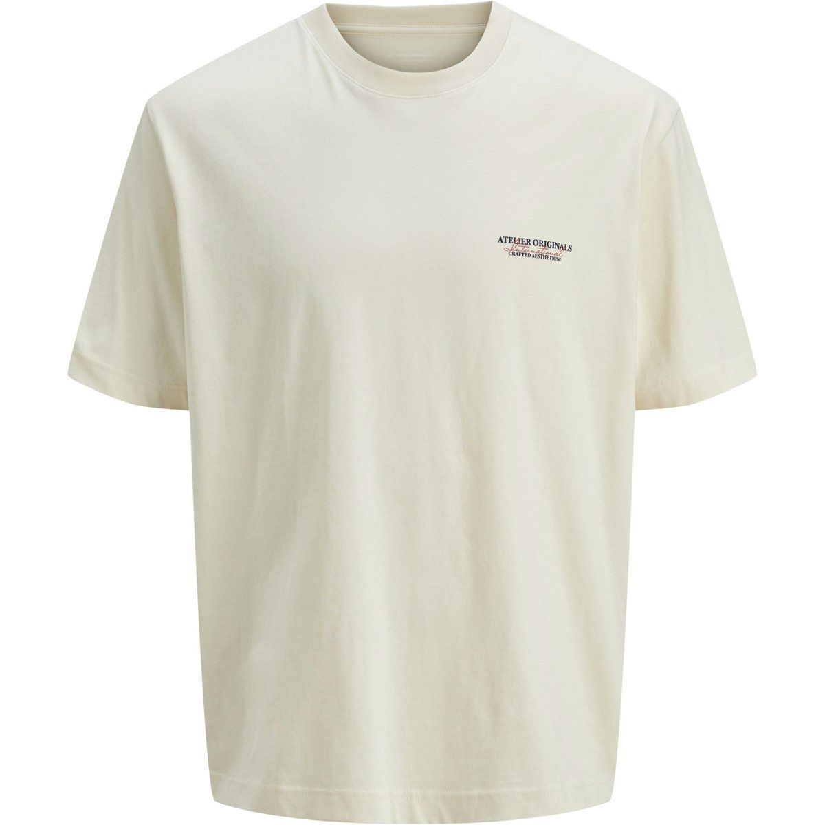 Minimalistisches Baumwoll-T-Shirt mit Grafikprint
