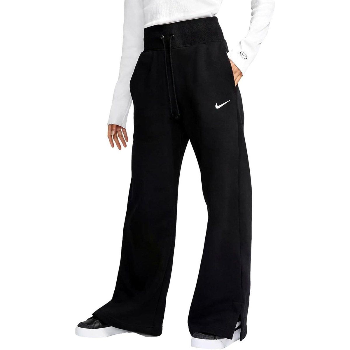 Damen-Jogginghose mit hohem Bund und weitem Bein