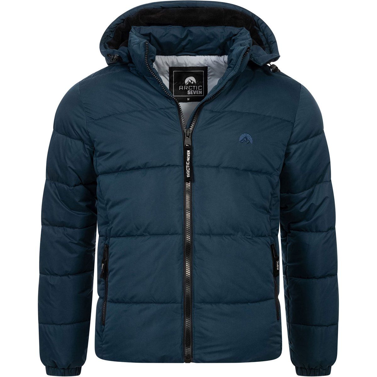 Herren Winter Steppjacke mit Kapuze