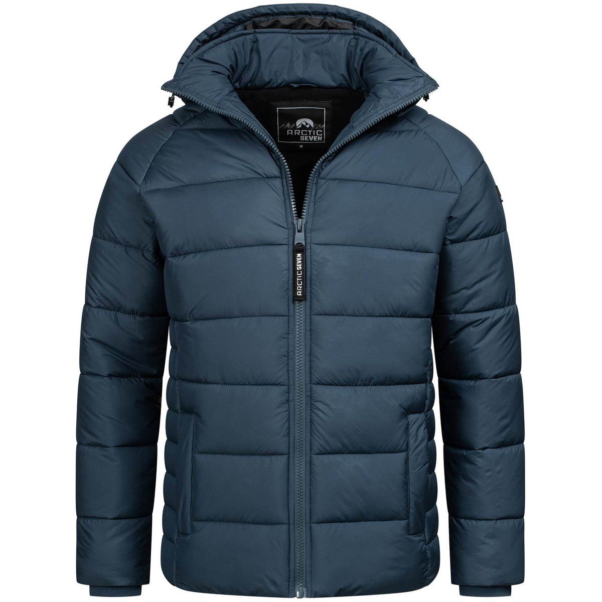 Herren Winddichte Steppjacke mit Kapuze