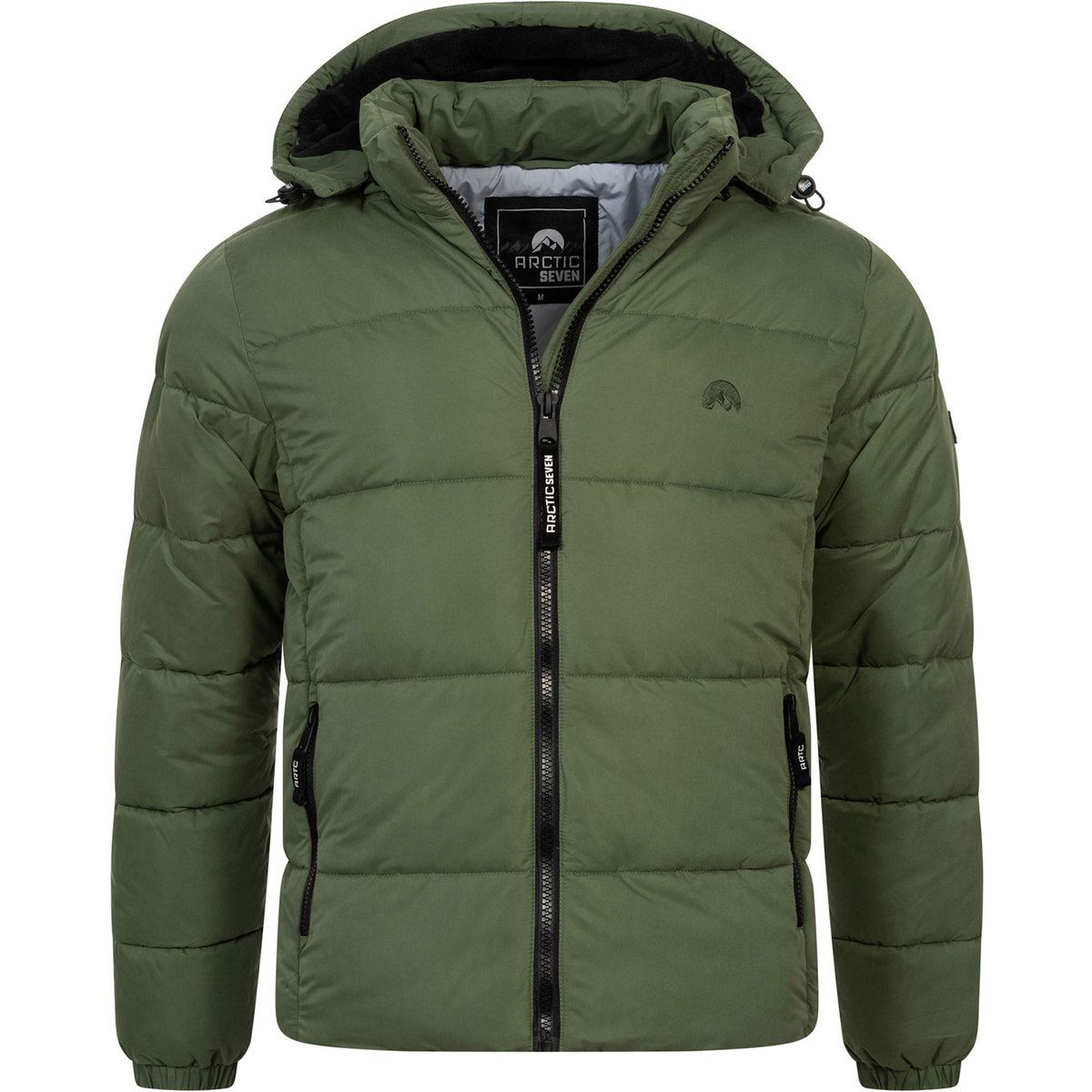 Herren Winter Steppjacke mit Kapuze