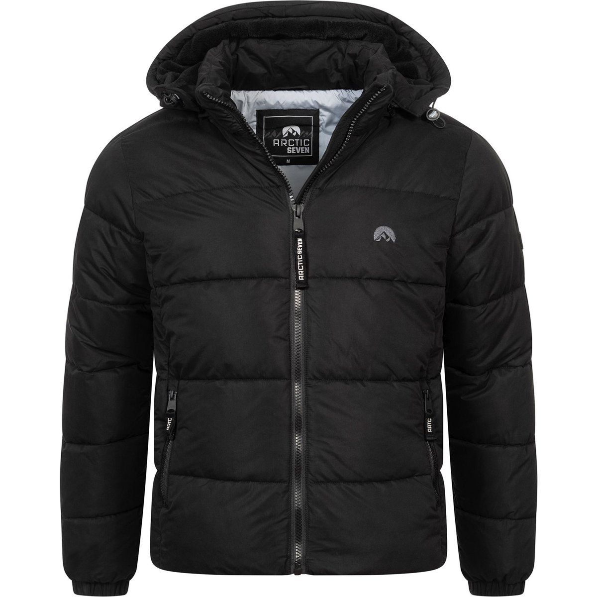 Herren Winter Steppjacke mit Kapuze