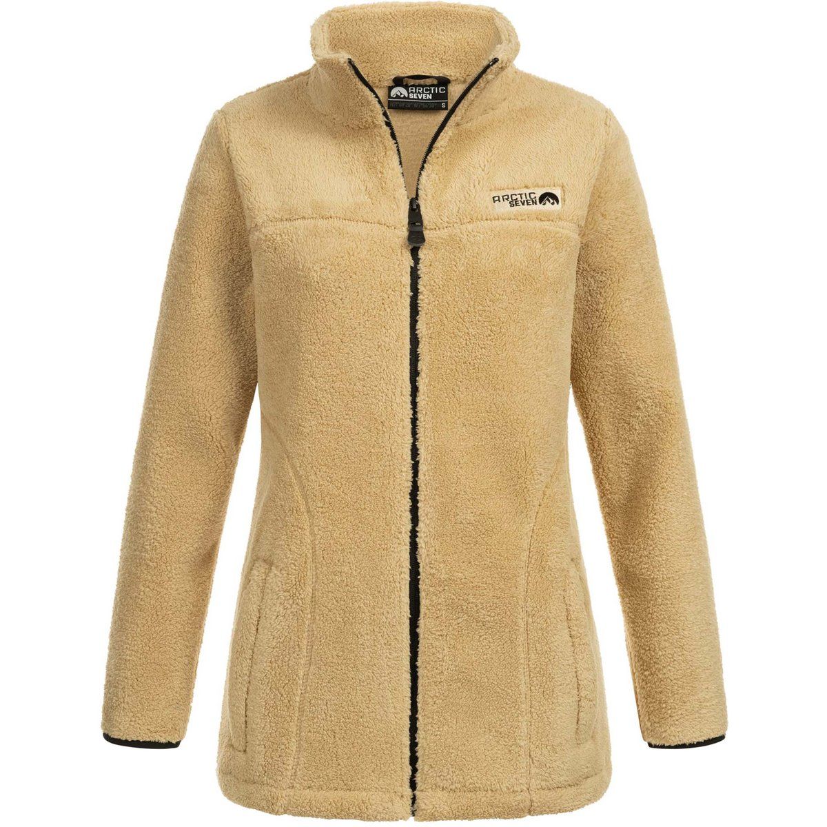 Sherpa Fleece Jacke mit Reißverschluss für Damen