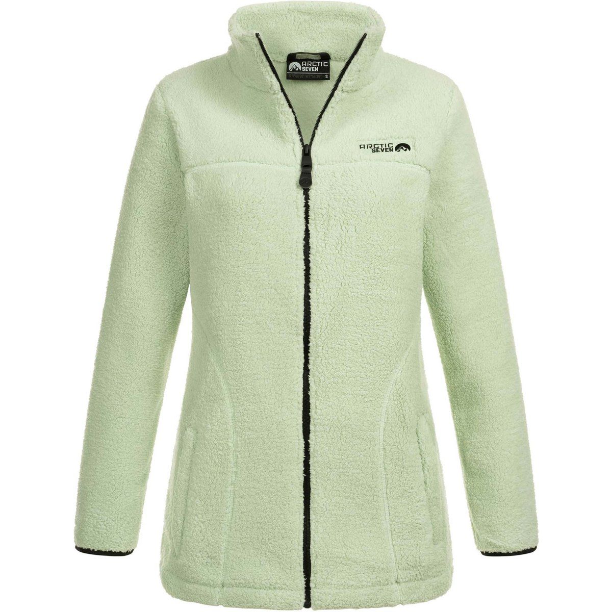 Damen Sherpa Fleecejacke mit Reißverschluss