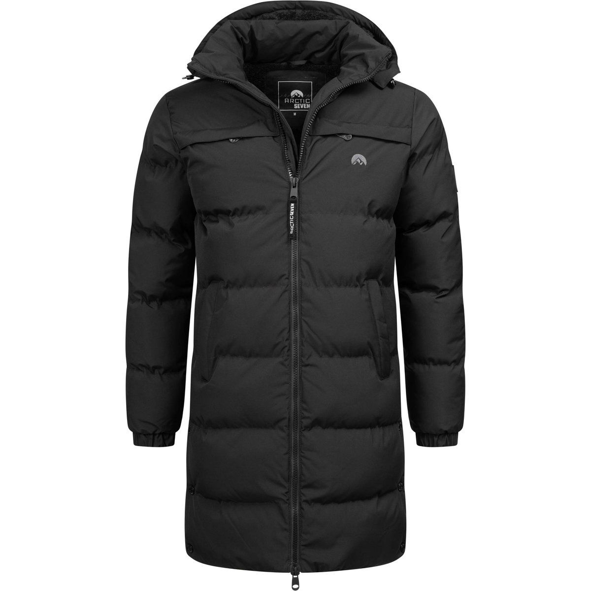 Herren Longline Puffer Parka mit Kapuze
