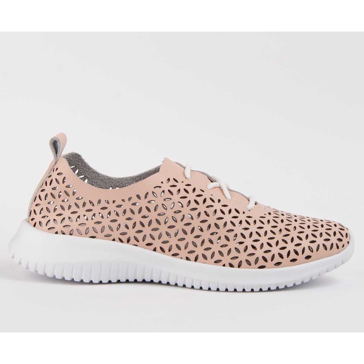 Lasergeschnittener Oxford-Sneaker aus Leder