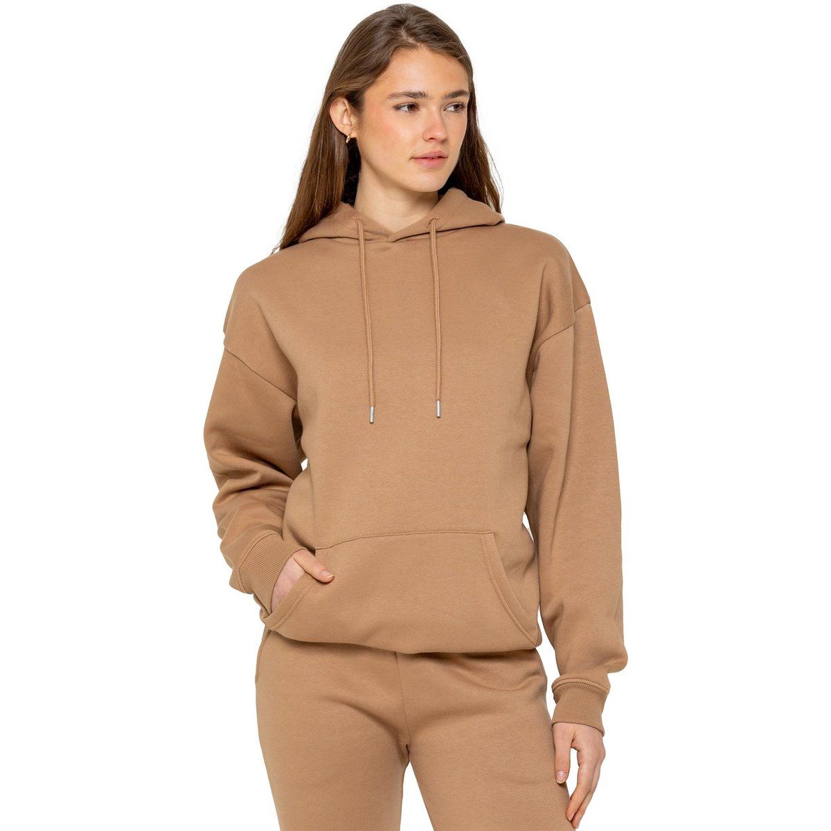 Damen Oversized Pullover Hoodie Sweatshirt