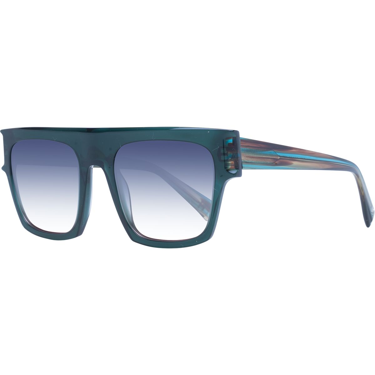 Quadratische grüne Acetat Sonnenbrille