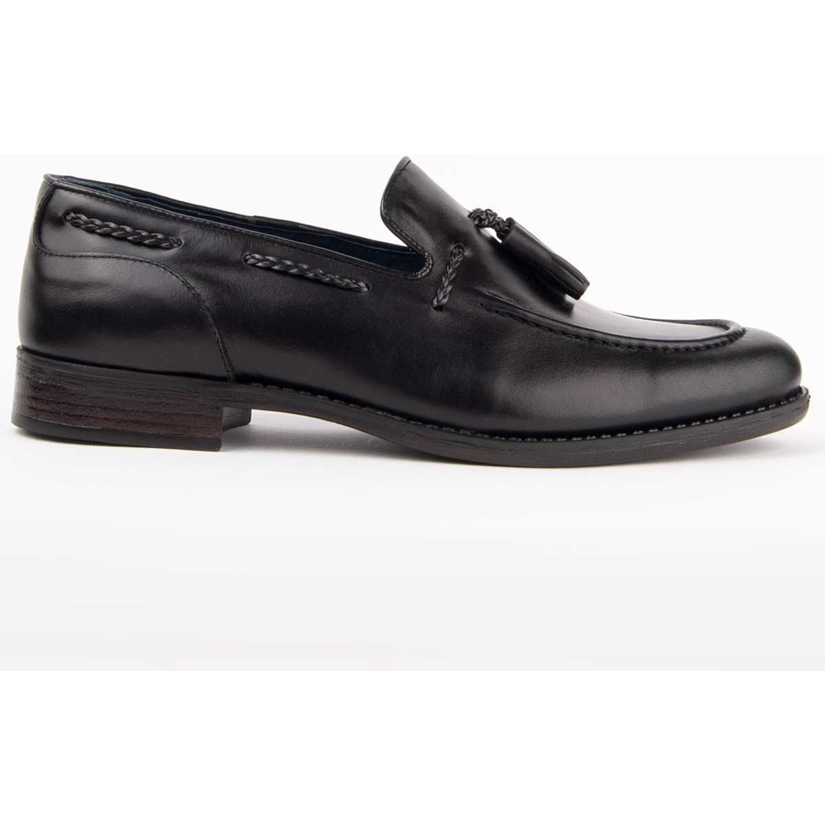 Herren Leder Quasten Slipper Business Schuh