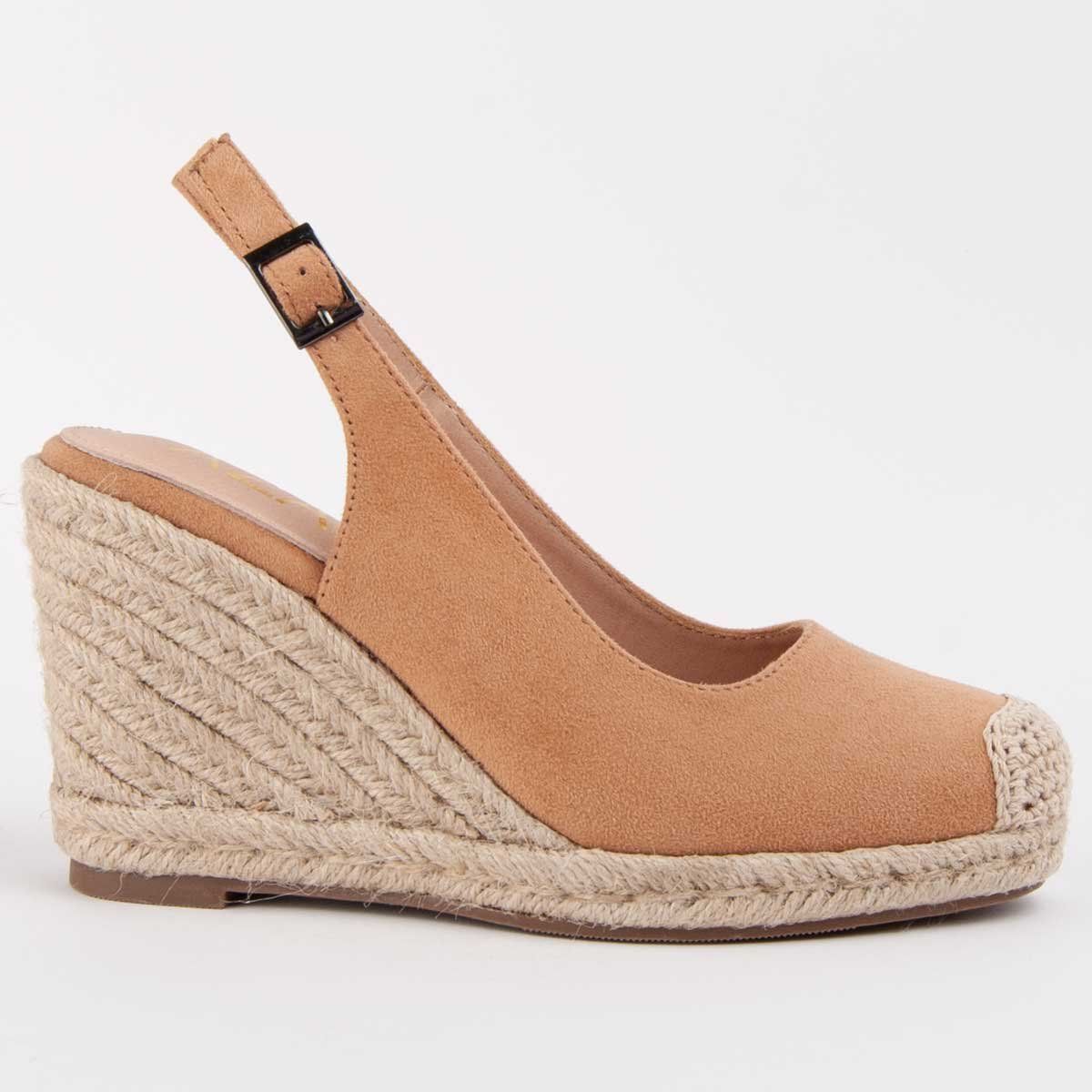 Slingback Espadrille Keilsandalette