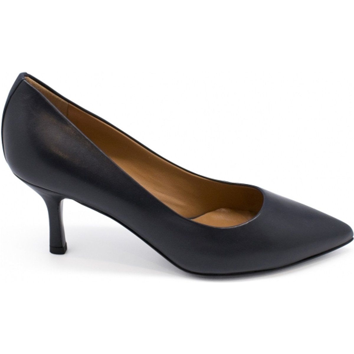 Elegante Spitzleder-Pumps mit Kitten Heel