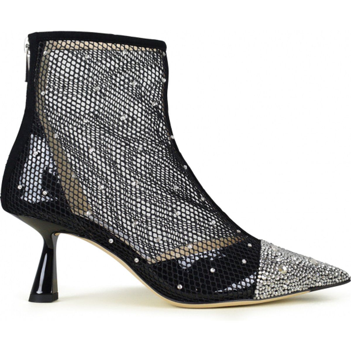 Kristallverziert Mesh Stiefeletten
