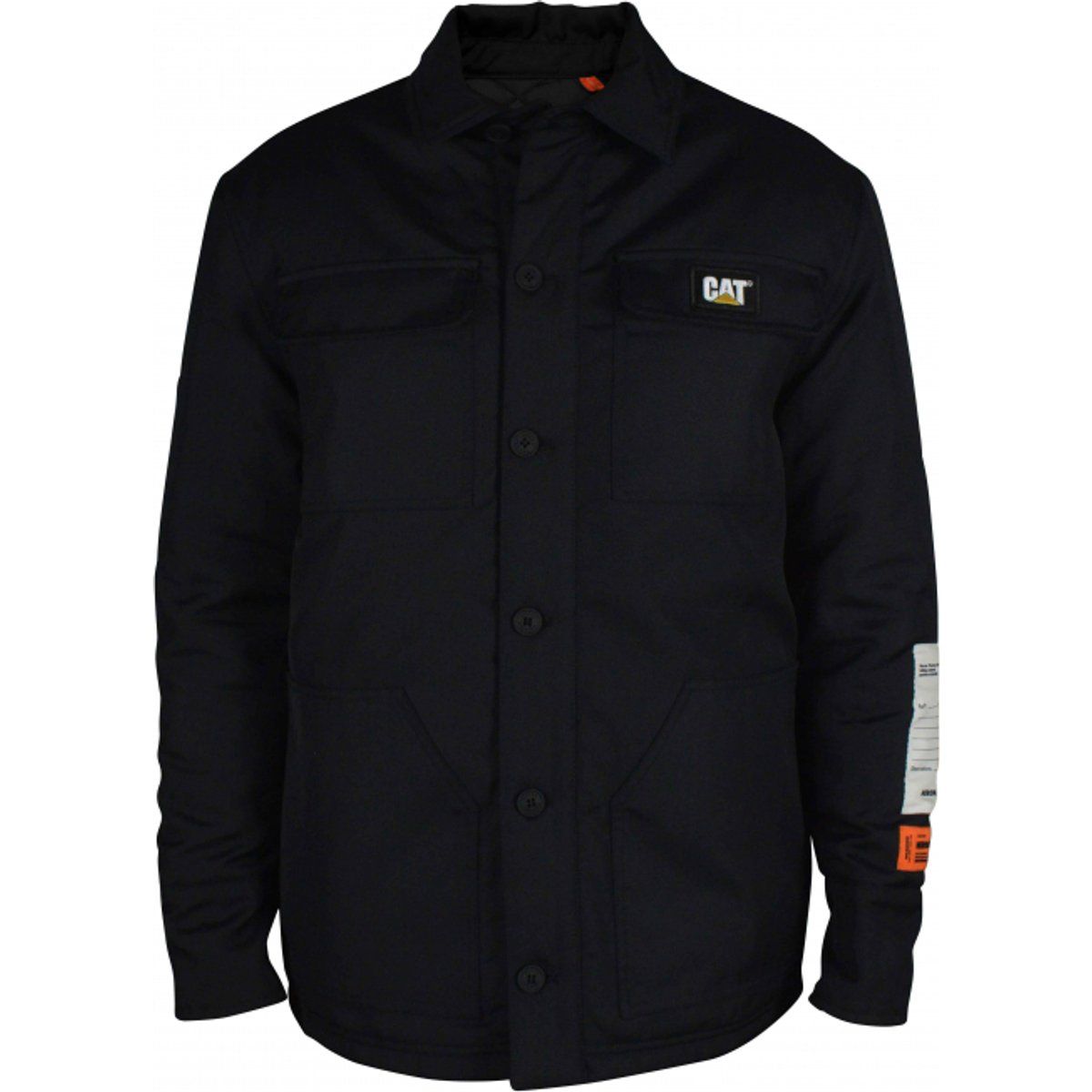 Schwarze Workwear Jacke mit Knopfleiste