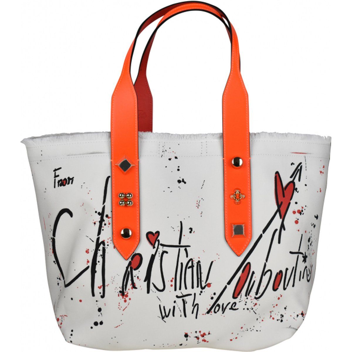 Graffiti-Print Shopper Tote Bag
