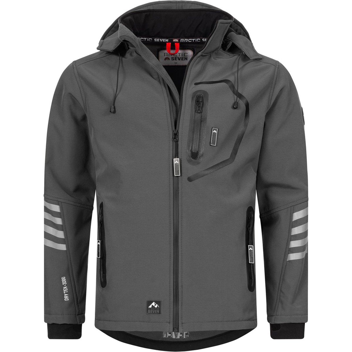 Herren Softshell Übergangsjacke mit Kapuze