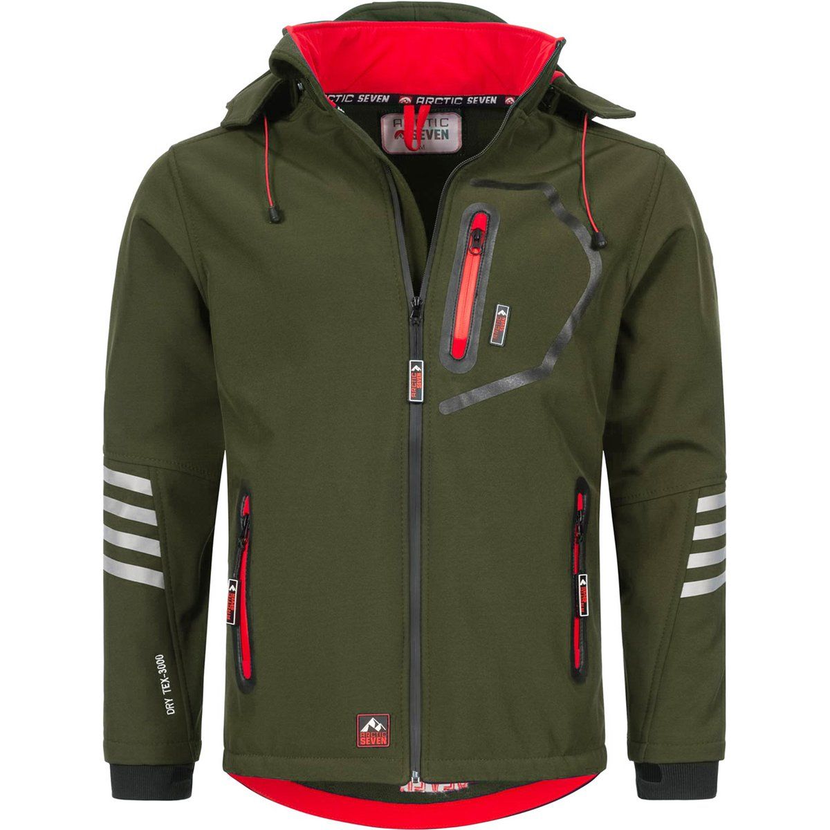 Herren Softshell Outdoor Jacke mit Kapuze