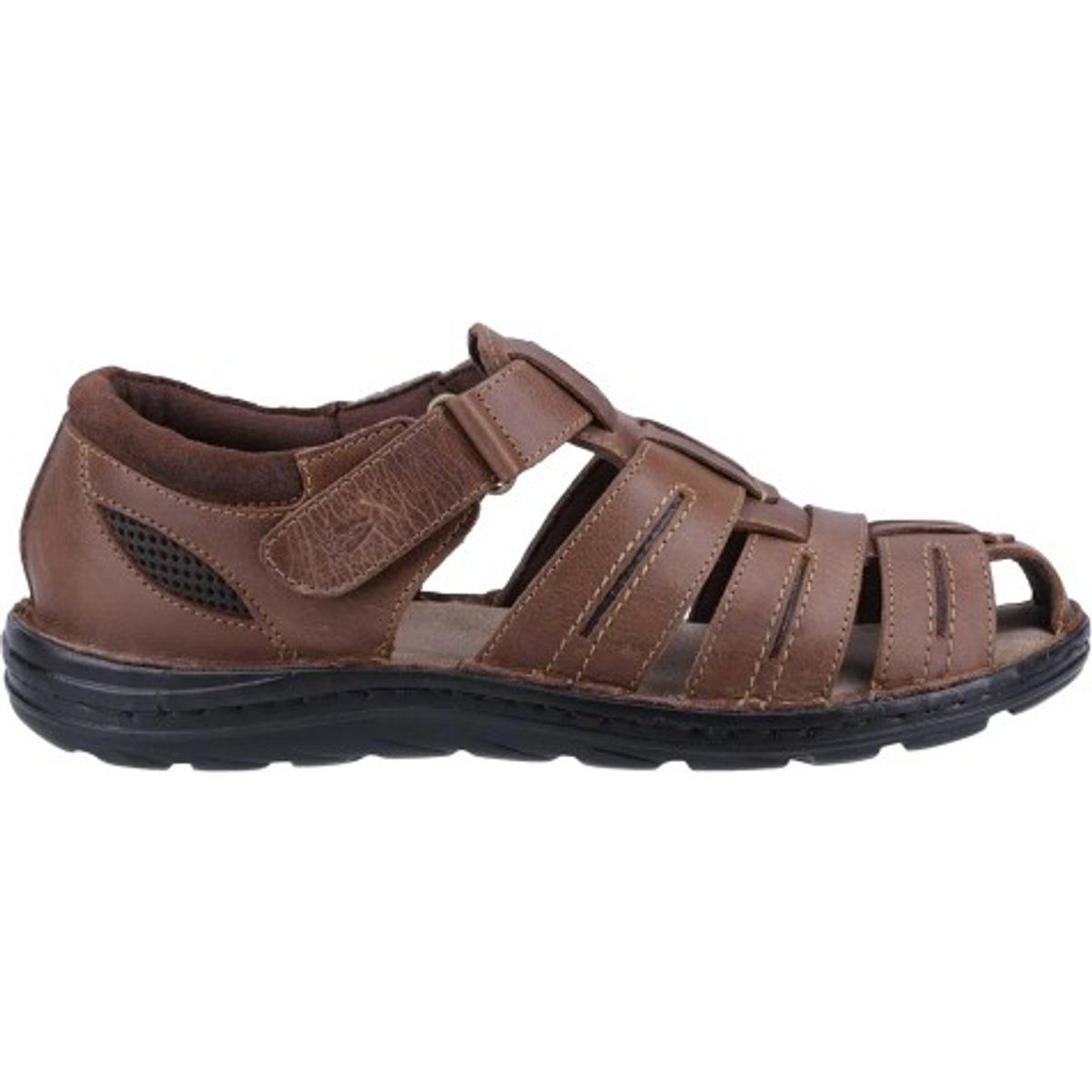 Hush Puppies - Herren Sandalen "Albert", Fischer, Leder (Hellbraun)