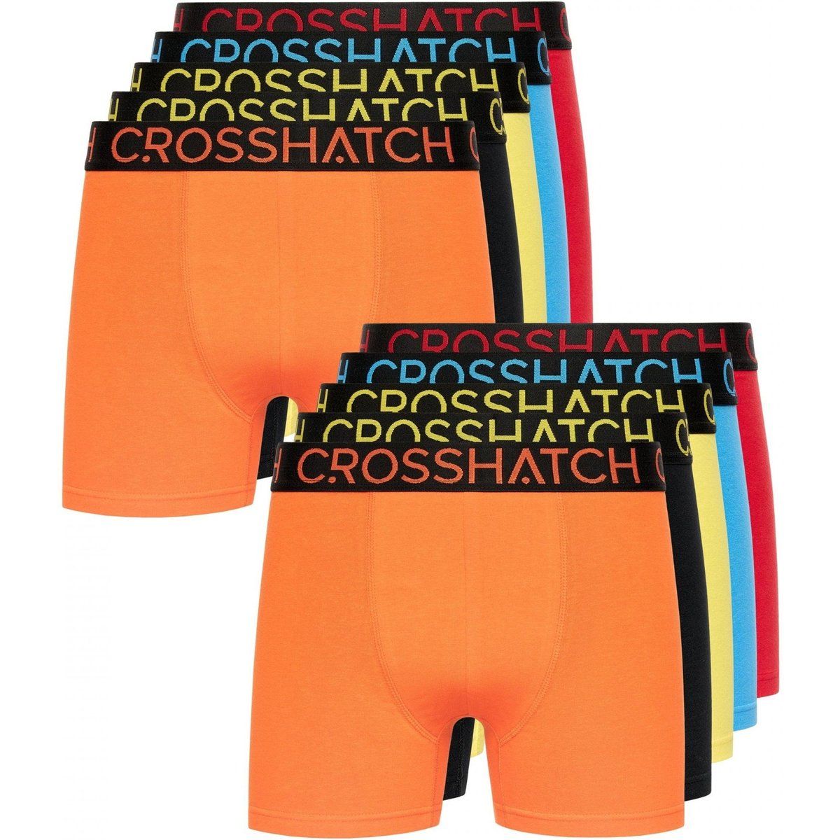 Crosshatch - "Highlighter" Boxershorts für Herren(12er-Pack) (Bunt)