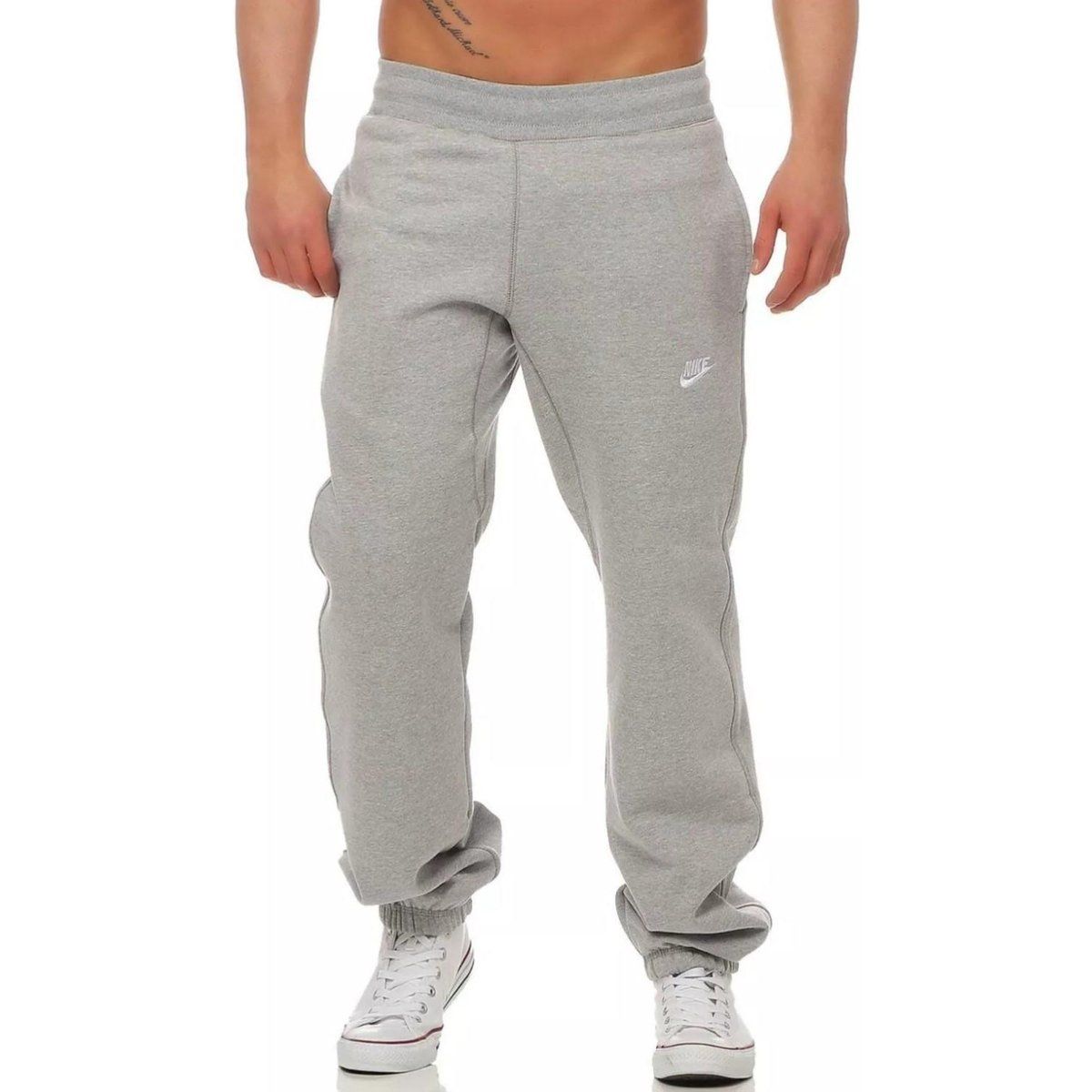 Klassische Fleece-Jogginghose mit Bündchen