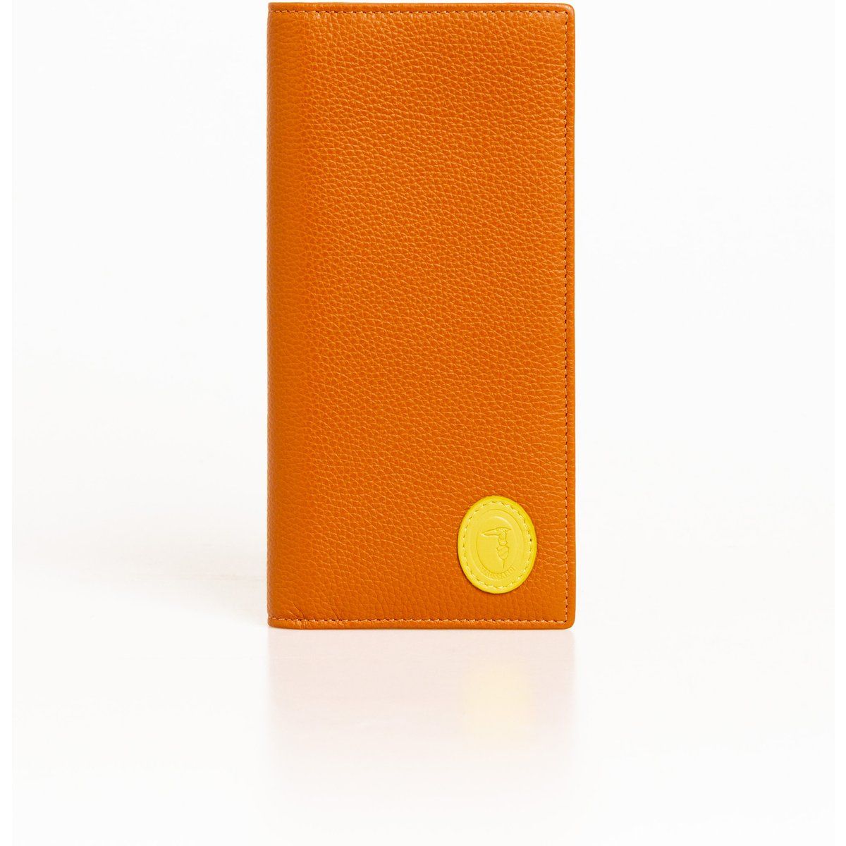 Bifold-Geldbörse aus genarbtem Leder