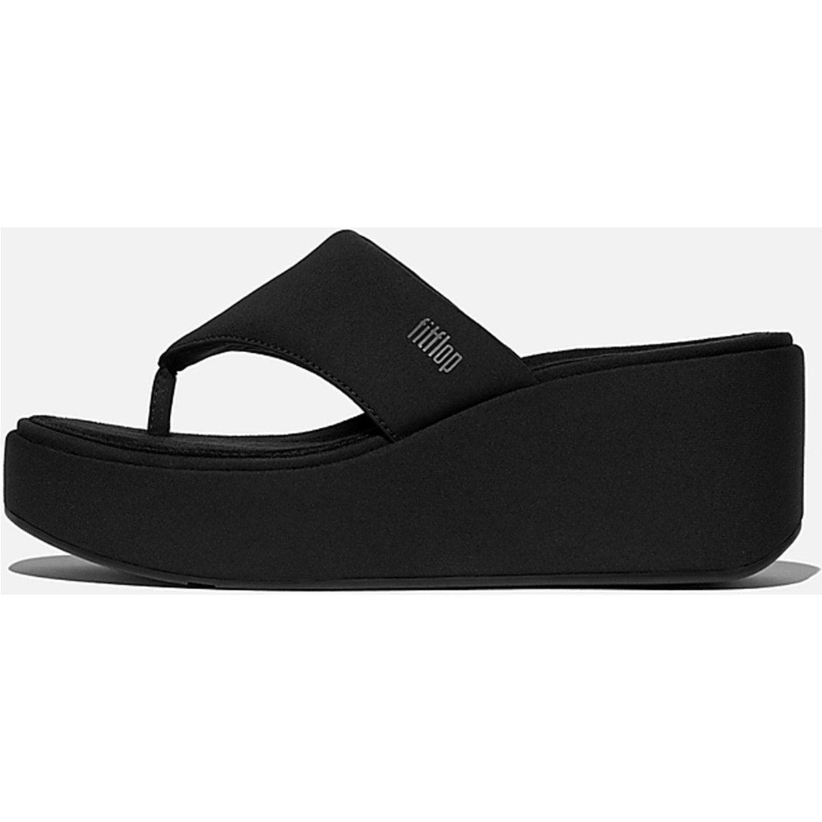 Plateau Keil Zehentrenner Sandalen