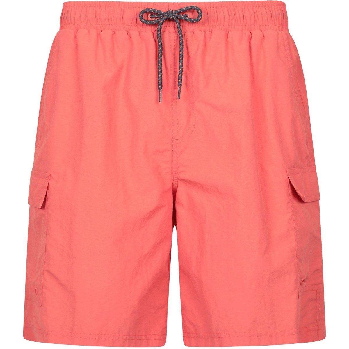 Herren Korallenfarbene Cargo Badeshorts