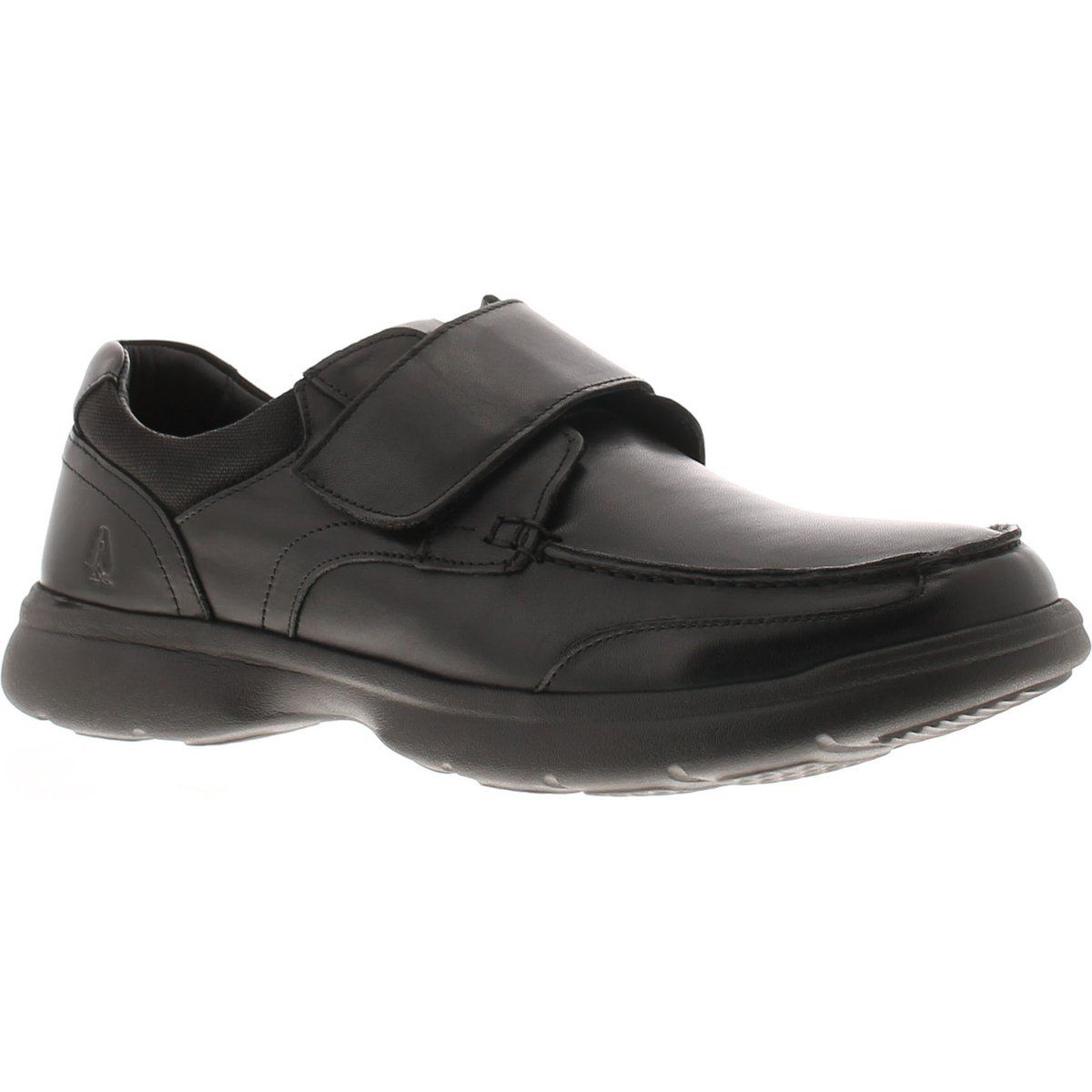Hush Puppies Hector Leder Herren Schwarz Mokassin Schuhe