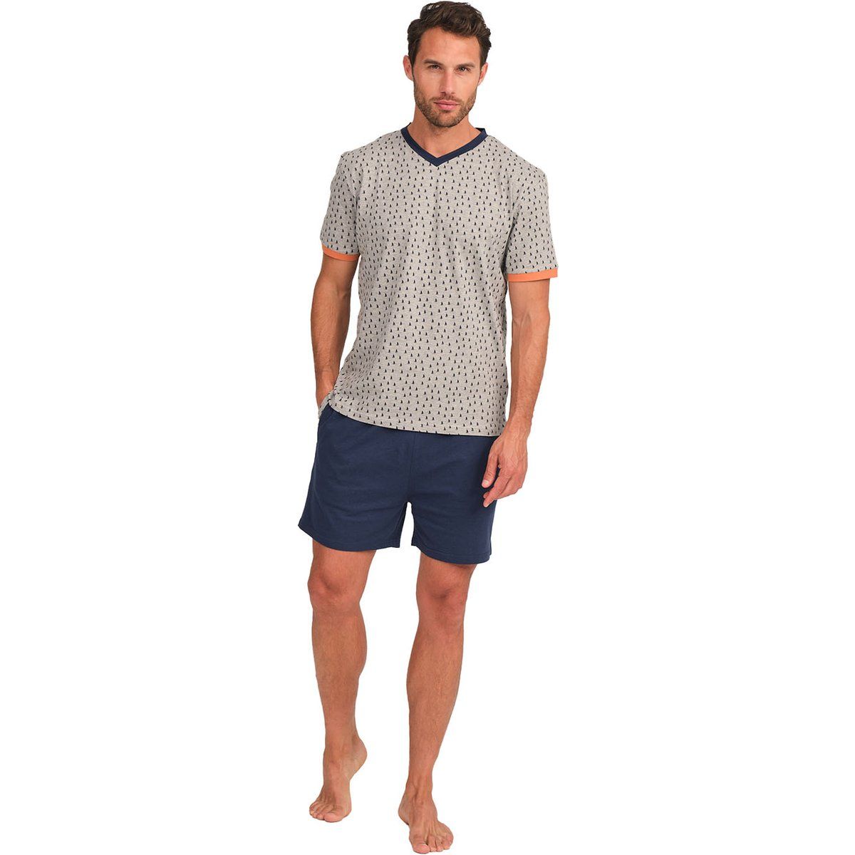 Herren Kurzarm Pyjama Set