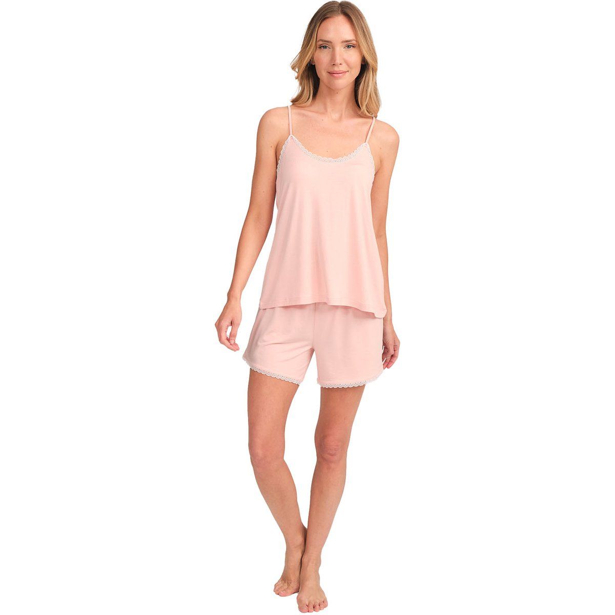 Damen Pyjama Set mit Trägertop und Shorts