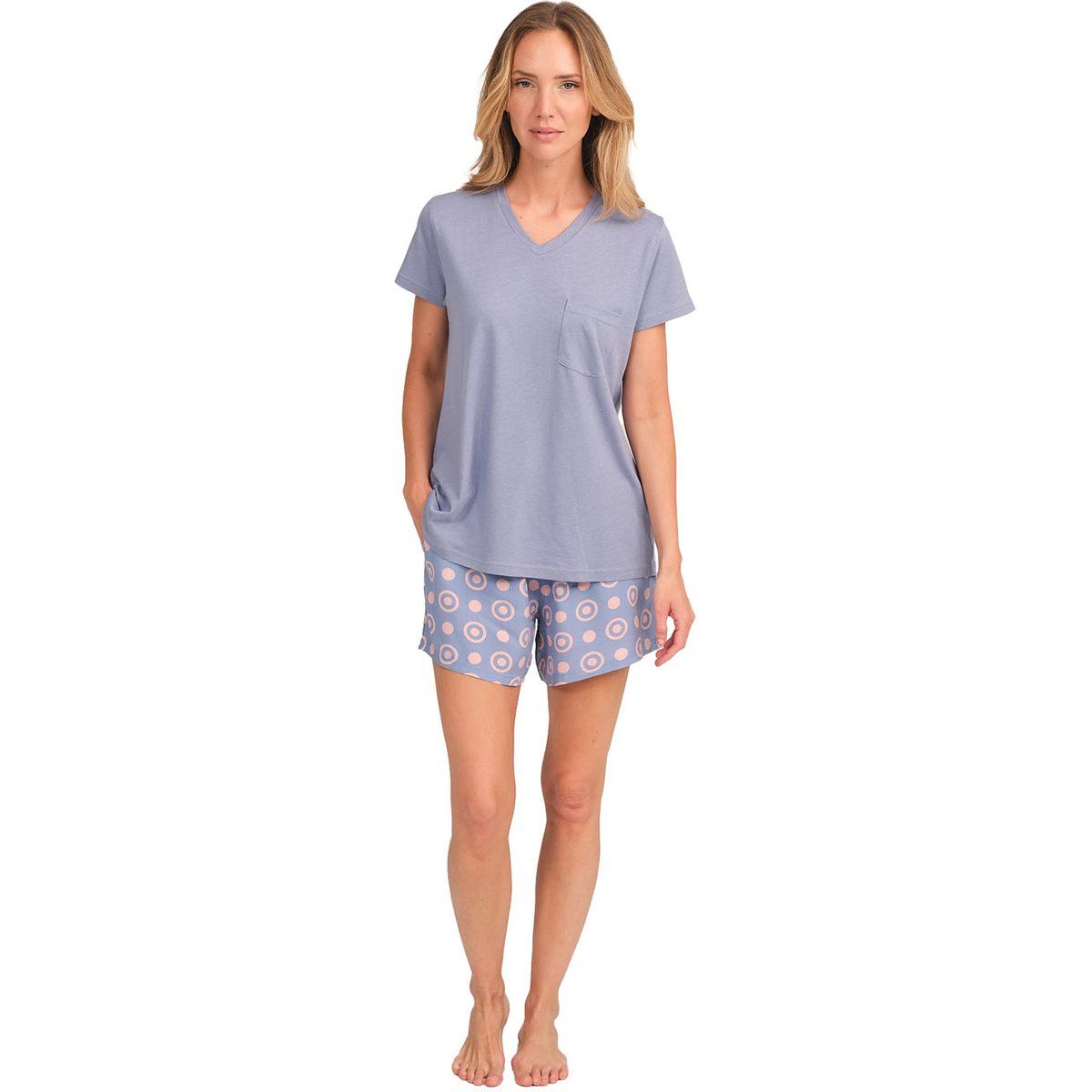 Damen Kurzarm-Pyjama-Set