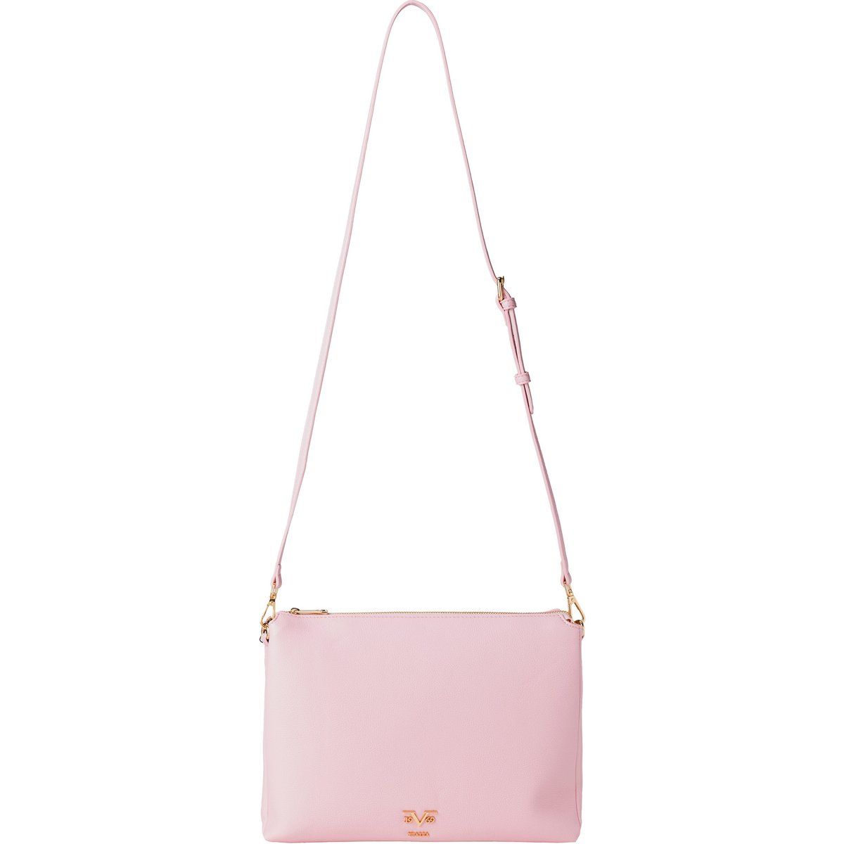 Minimalistische Schultertasche in Hellrosa