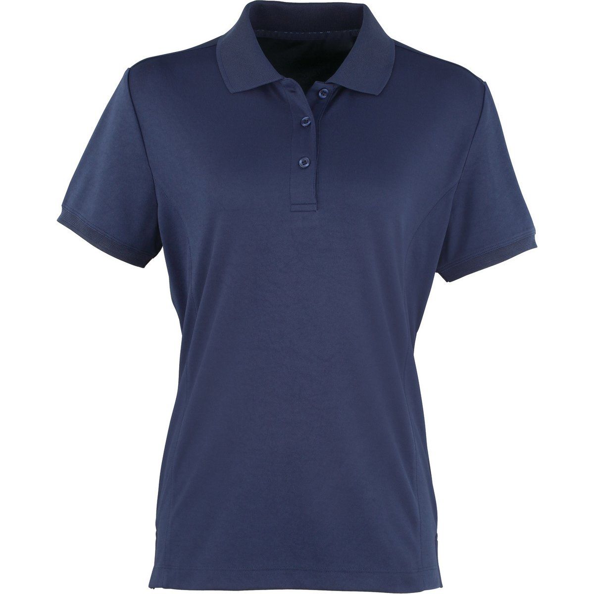 Damen Kurzarm Piqué Polo Shirt, Figurbetont