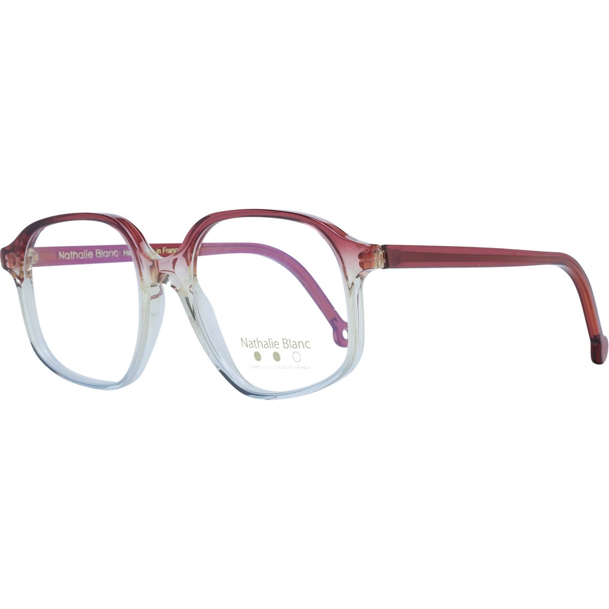Quadratische Brille mit Acetatrahmen