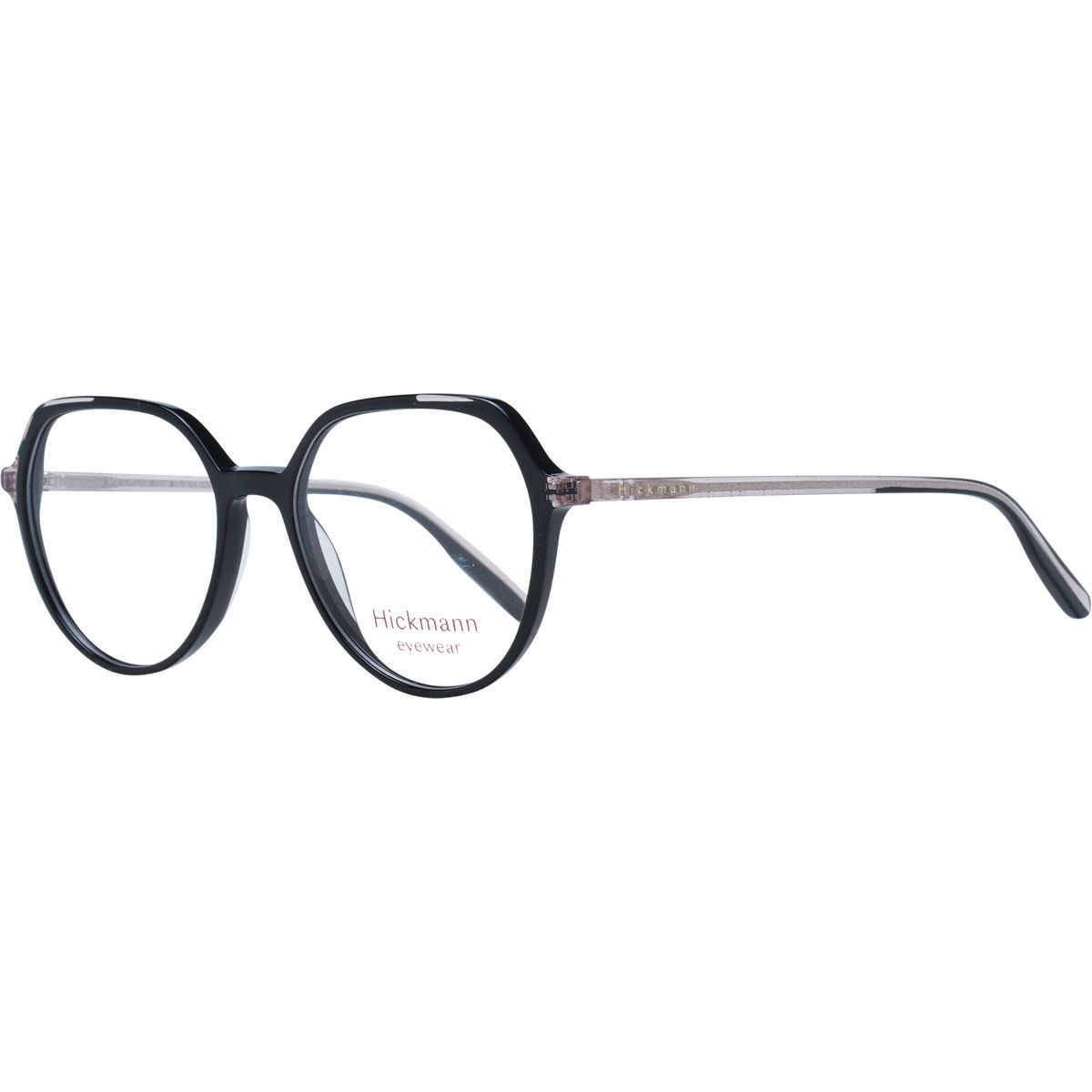 Runde Acetat-Brille mit Metallbügeln
