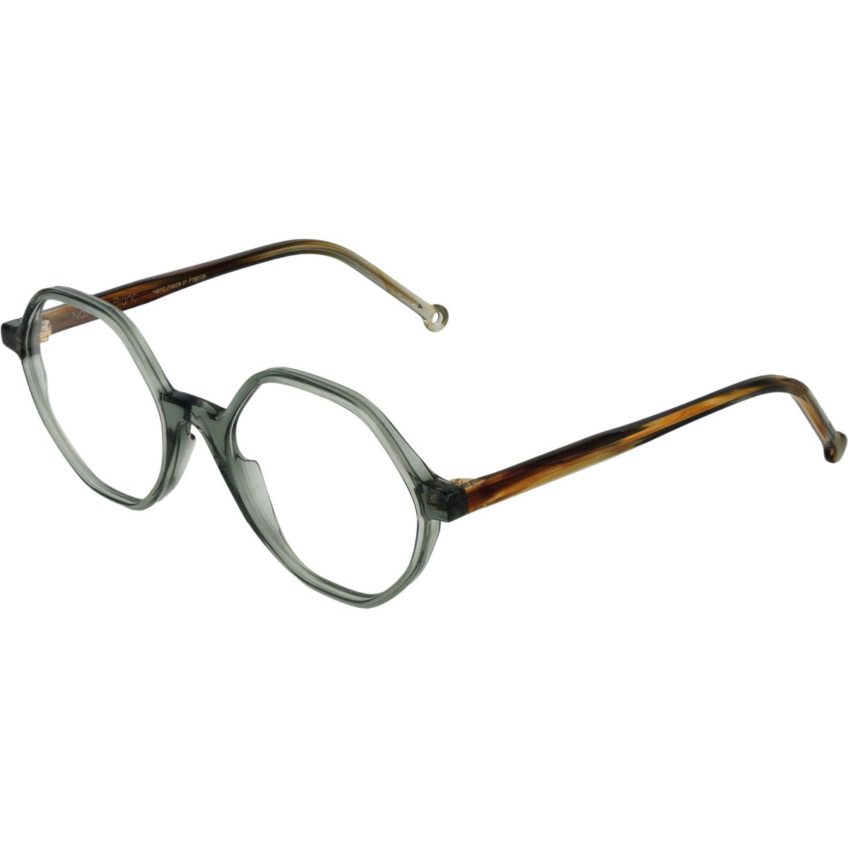 Runde polygonale Brille mit Acetatrahmen