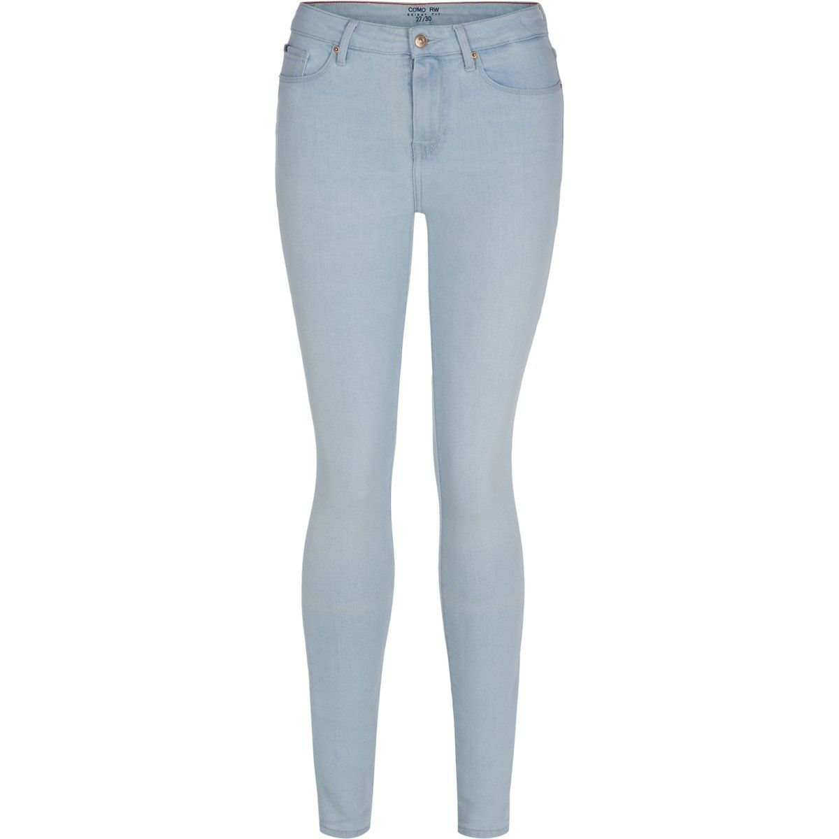 Hellblaue Skinny Fit Jeans