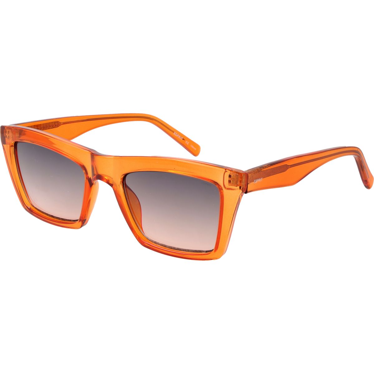 Orangefarbene rechteckige Sonnenbrille