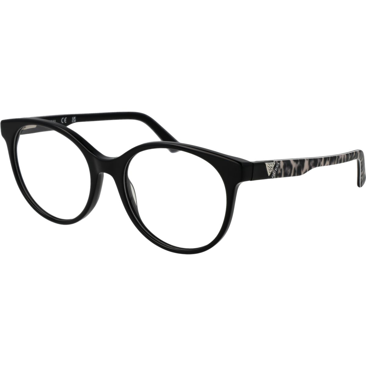 Runde Vollrandbrille in Schwarz