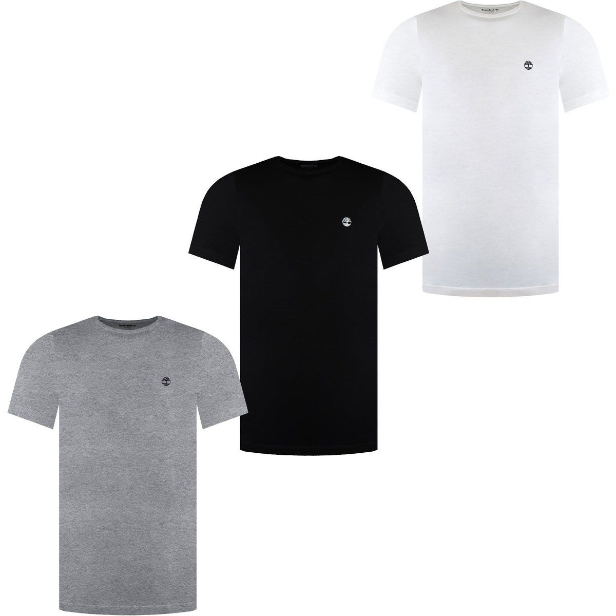 Basic T-Shirt 3er-Pack mit Rundhalsausschnitt